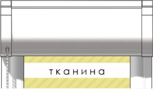Система закритого типу з пласкими напрямними